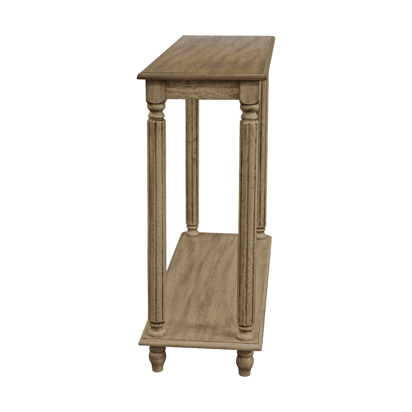 Galano Wood 2-Tier Farmhouse Console Table 35.4" W × 11.8" D × 30.2" H
