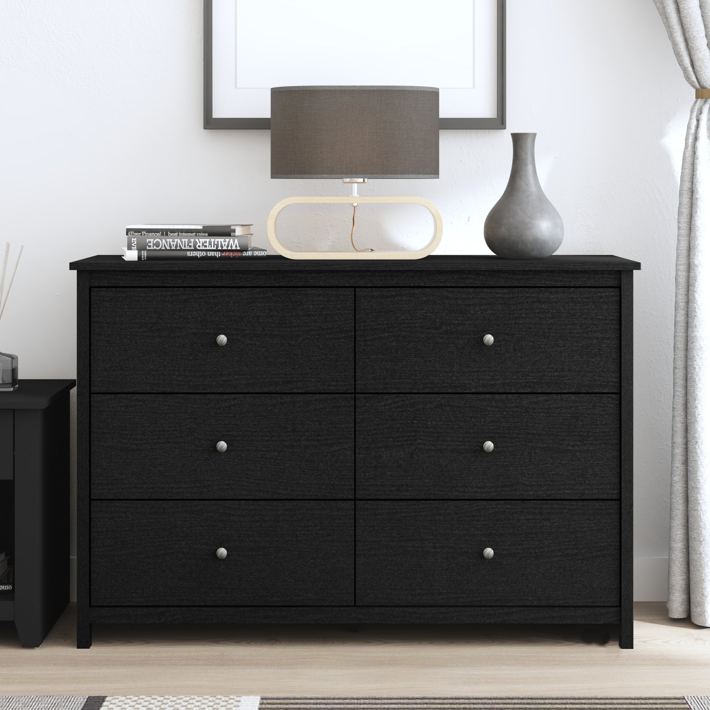 Galano 6 Drawer Standard Dresser with Manufactured Wood Construction 47.2" W