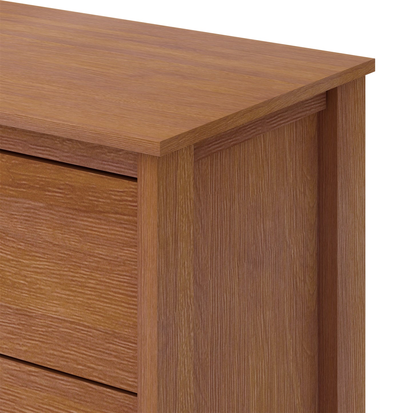 Galano 5 Drawer Chest with Manufactured Wood Construction 31.3" W × 15.6" D × 47.7" H