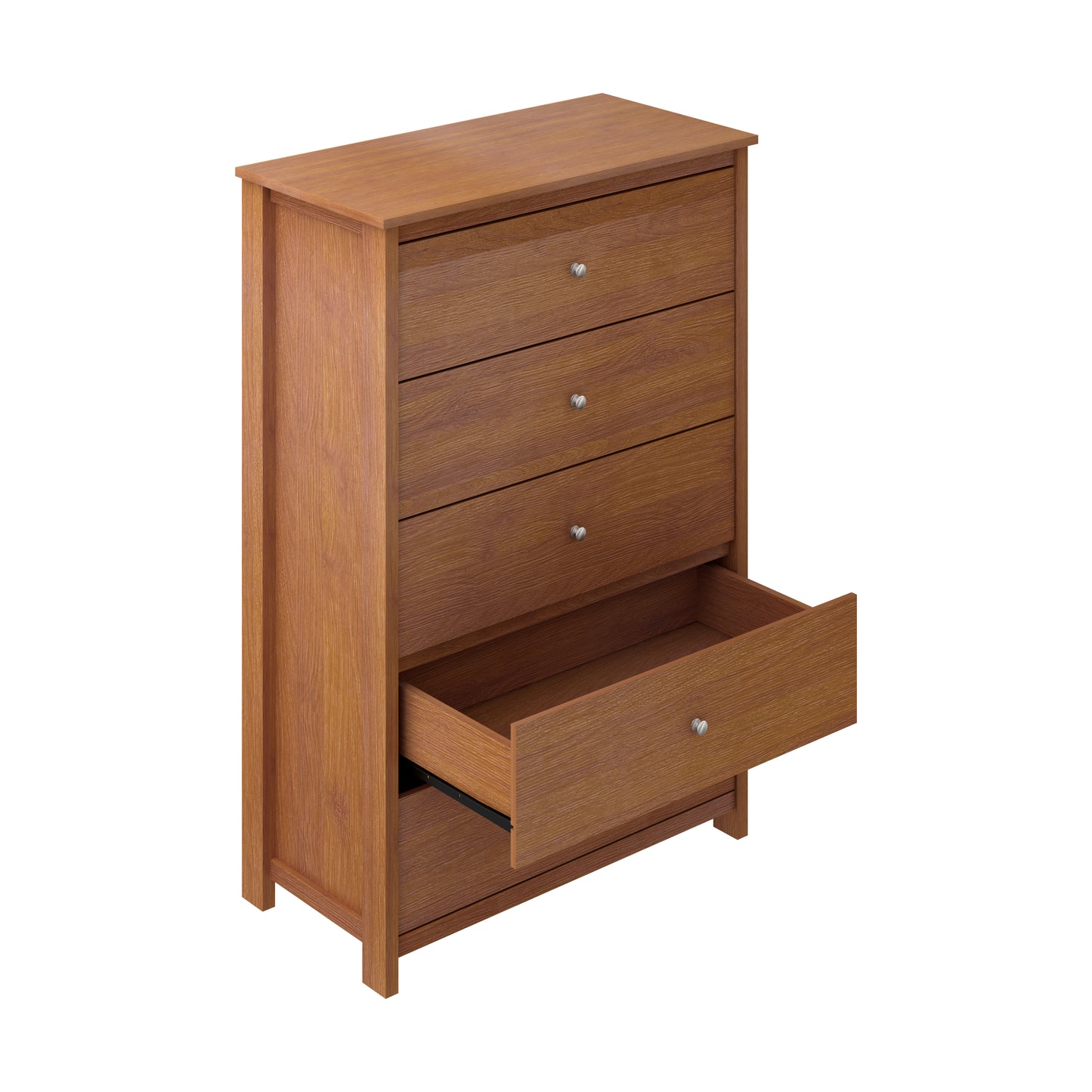 Galano 5 Drawer Chest with Manufactured Wood Construction 31.3" W × 15.6" D × 47.7" H