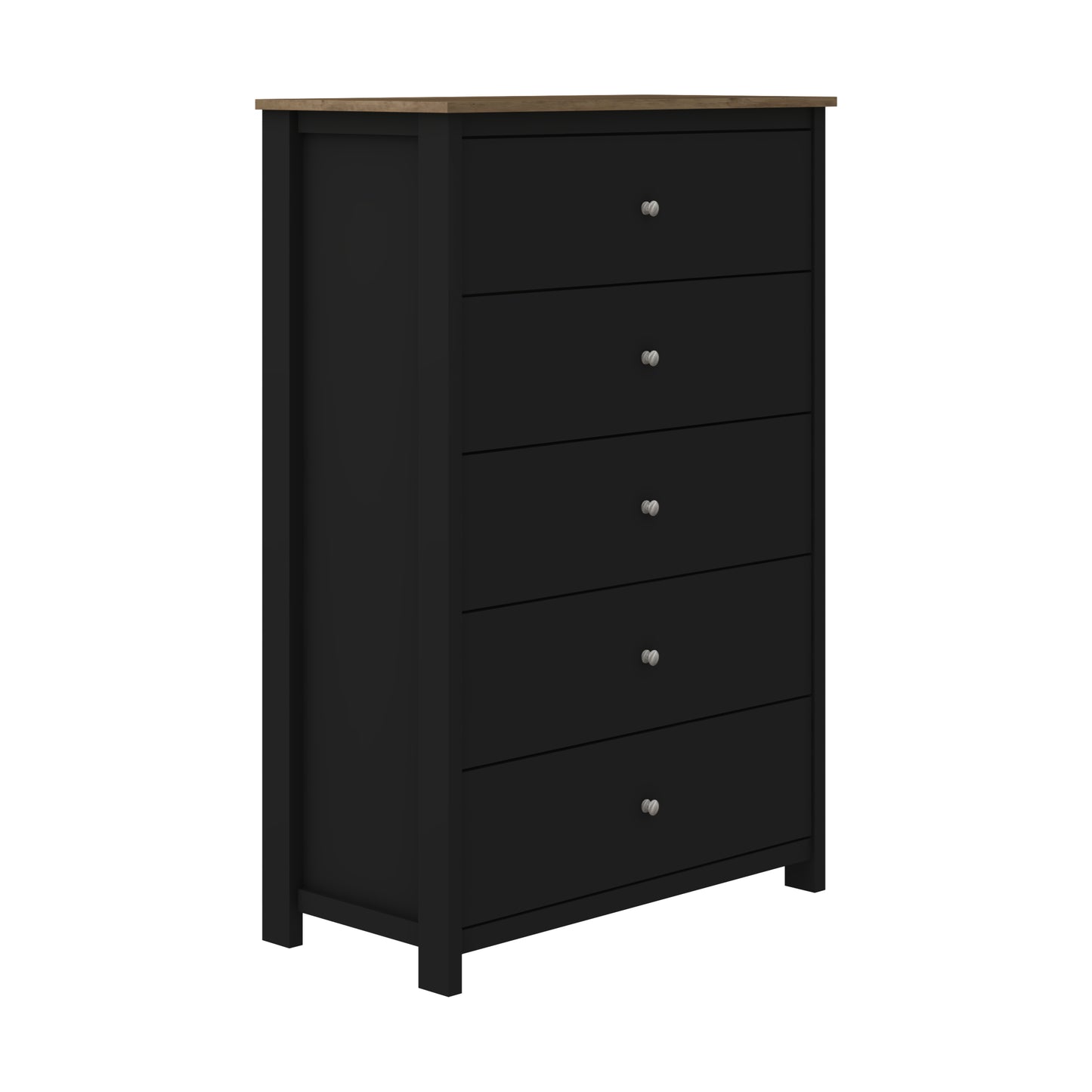 Galano 5 Drawer Chest with Manufactured Wood Construction 31.3" W × 15.6" D × 47.7" H