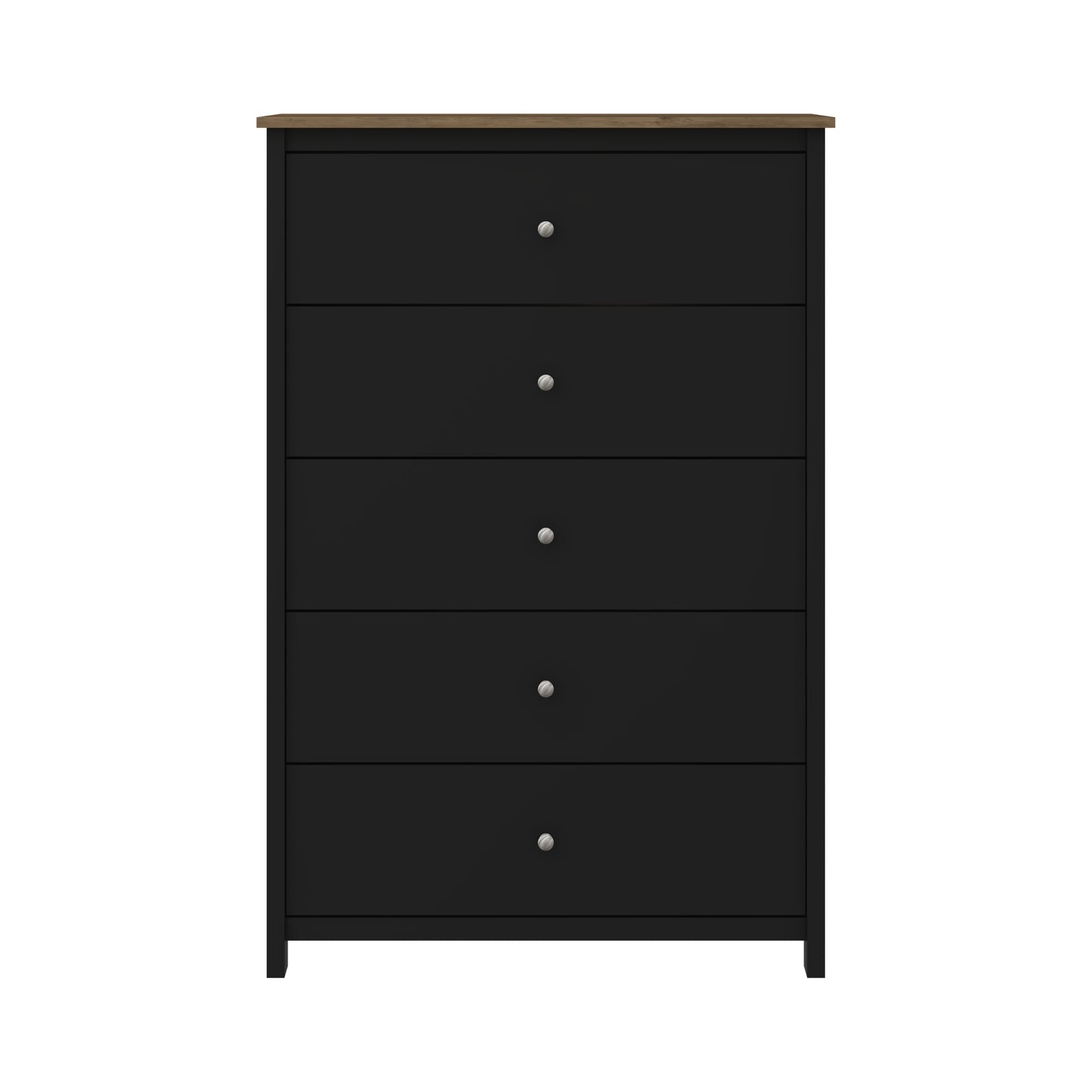 Galano 5 Drawer Chest with Manufactured Wood Construction 31.3" W × 15.6" D × 47.7" H