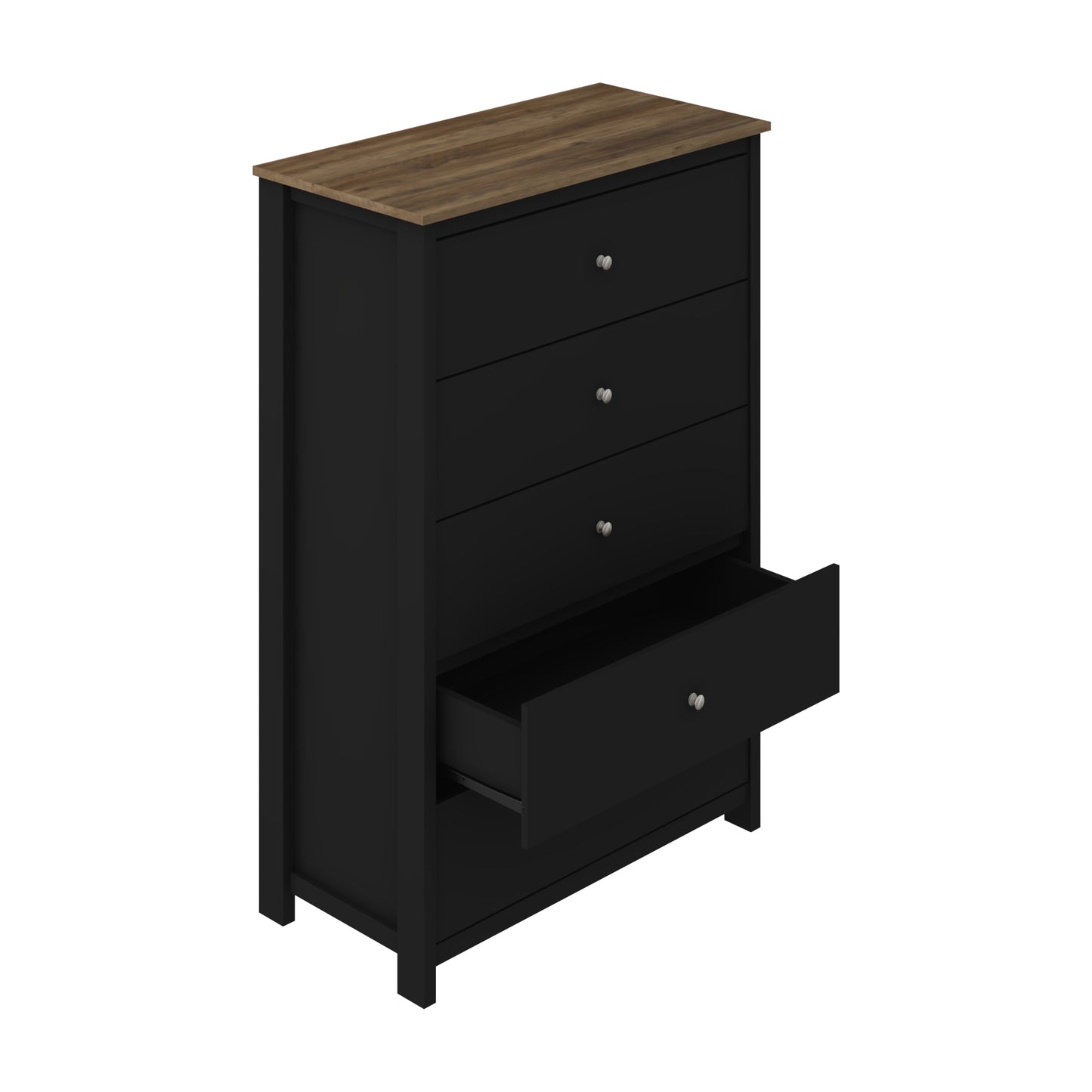 Galano 5 Drawer Chest with Manufactured Wood Construction 31.3" W × 15.6" D × 47.7" H
