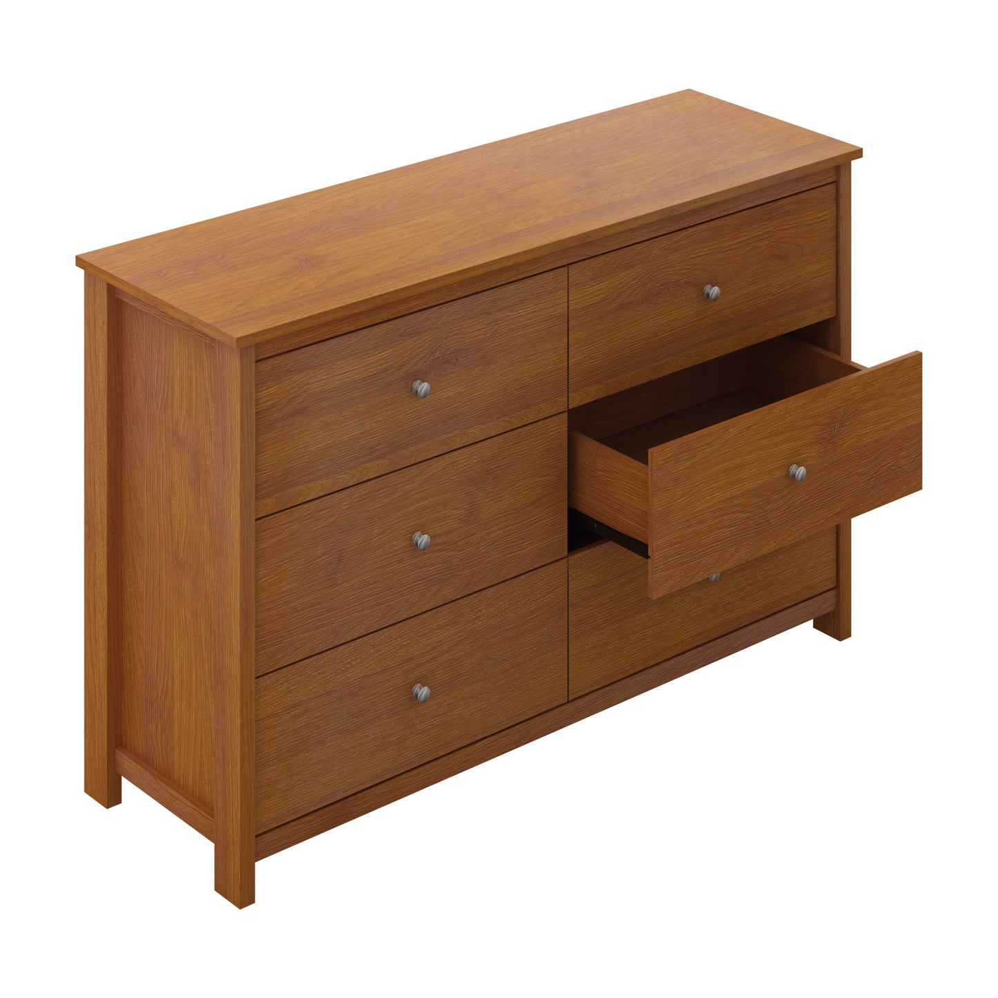 Galano 6 Drawer Standard Dresser with Manufactured Wood Construction 47.2" W