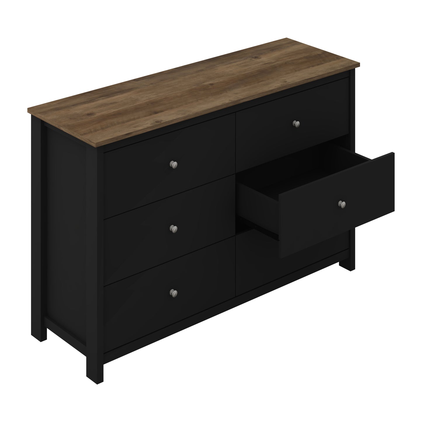 Galano 6 Drawer Standard Dresser with Manufactured Wood Construction 47.2" W