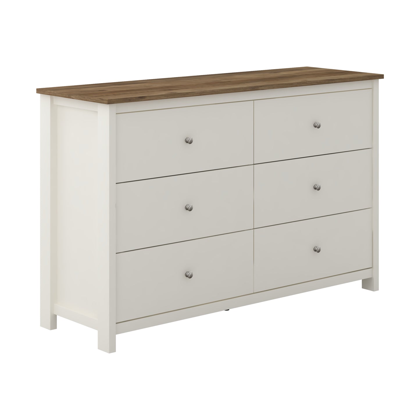 Galano 6 Drawer Standard Dresser with Manufactured Wood Construction 47.2" W