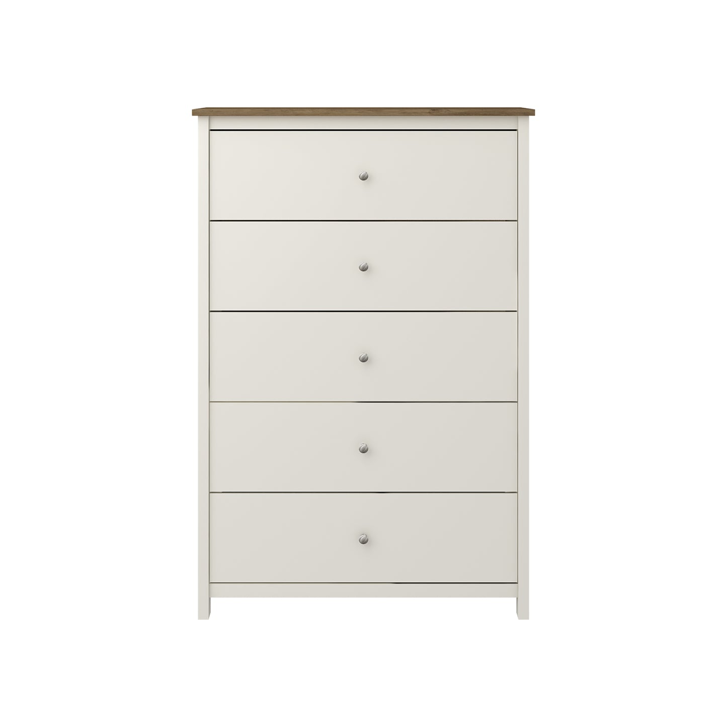 Galano 5 Drawer Chest with Manufactured Wood Construction 31.3" W × 15.6" D × 47.7" H