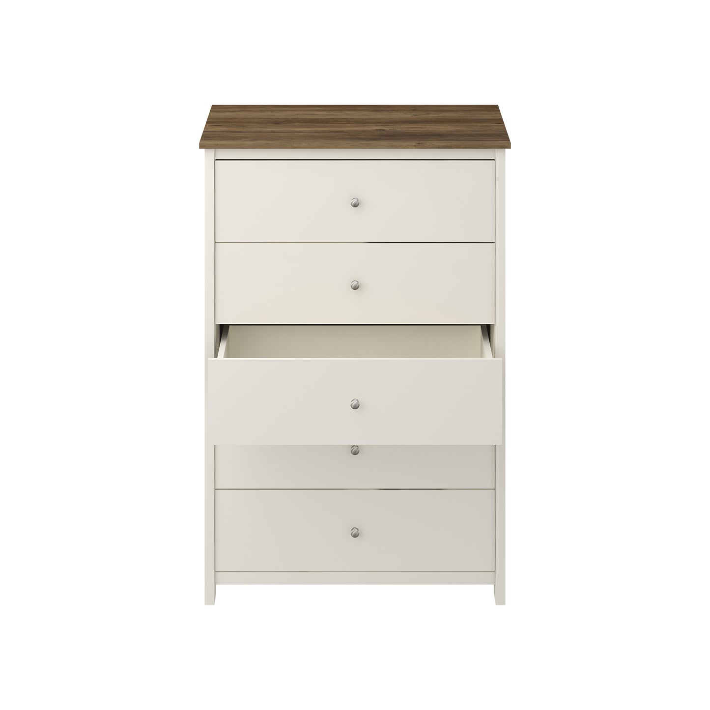Galano 5 Drawer Chest with Manufactured Wood Construction 31.3" W × 15.6" D × 47.7" H