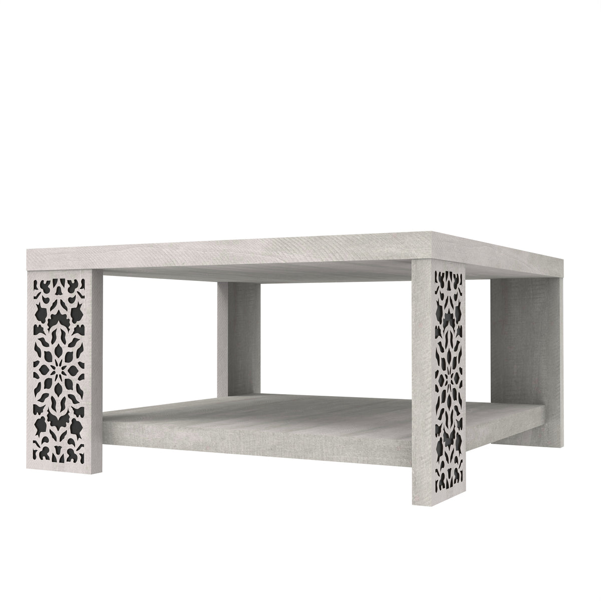 GALANO Square Coffee Table with Storage Shelf, 31.1", 1 Piece GALANO Square Coffee Table with Storage Shelf, 31.1", 1 Piece