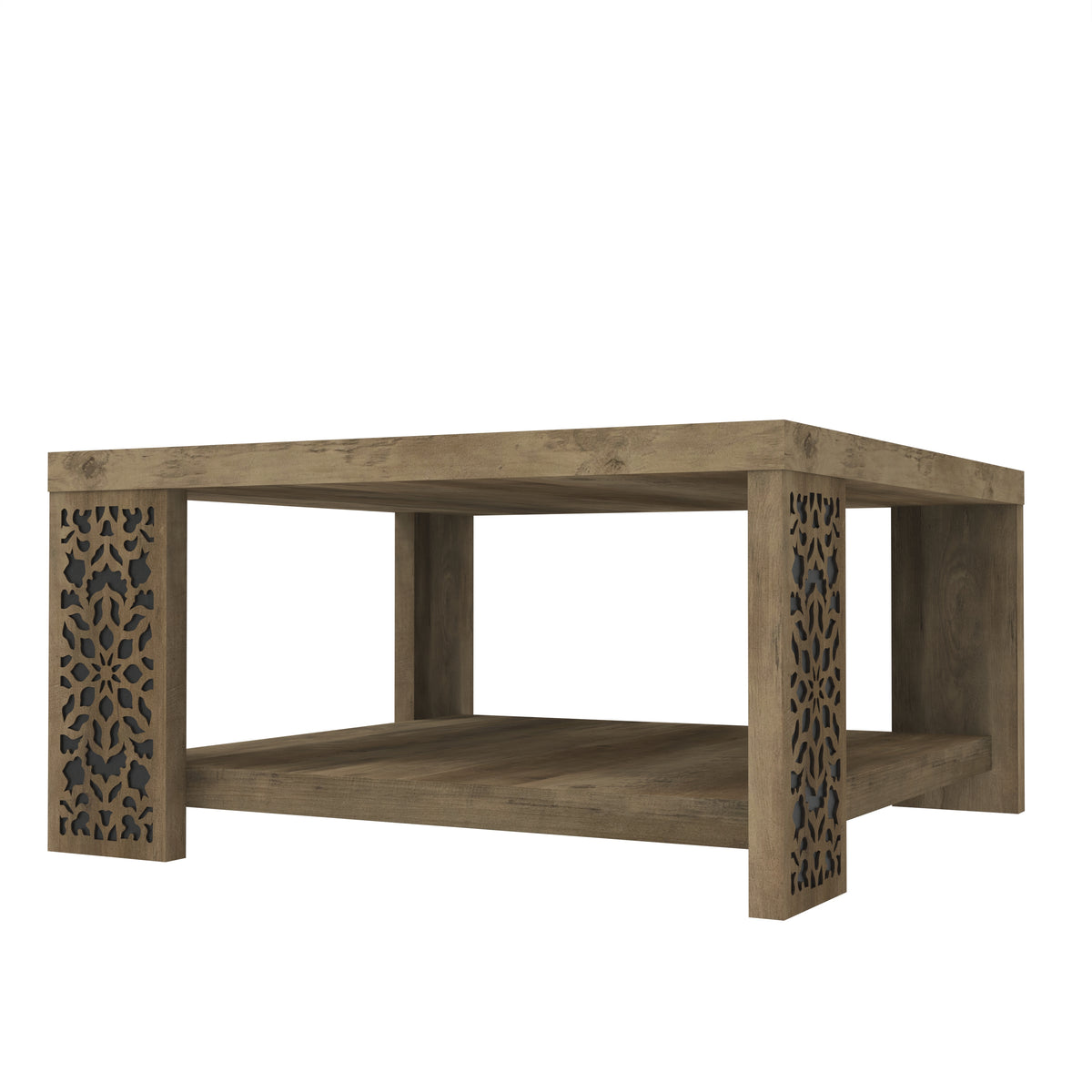 GALANO Square Coffee Table with Storage Shelf, 31.1", 1 Piece GALANO Square Coffee Table with Storage Shelf, 31.1", 1 Piece