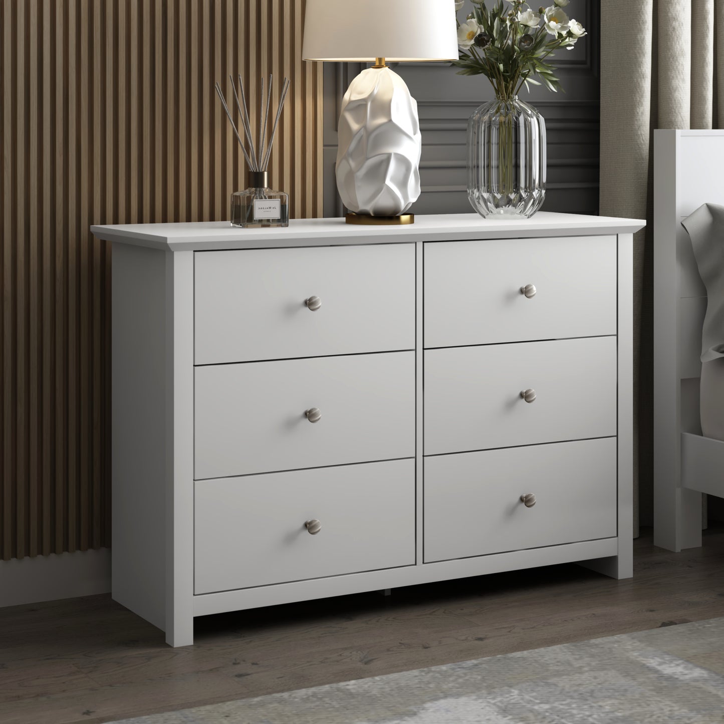 Galano 6-Drawer Double Dresser with Interlock Safety 46.9" W × 16.4" D × 32.0" H