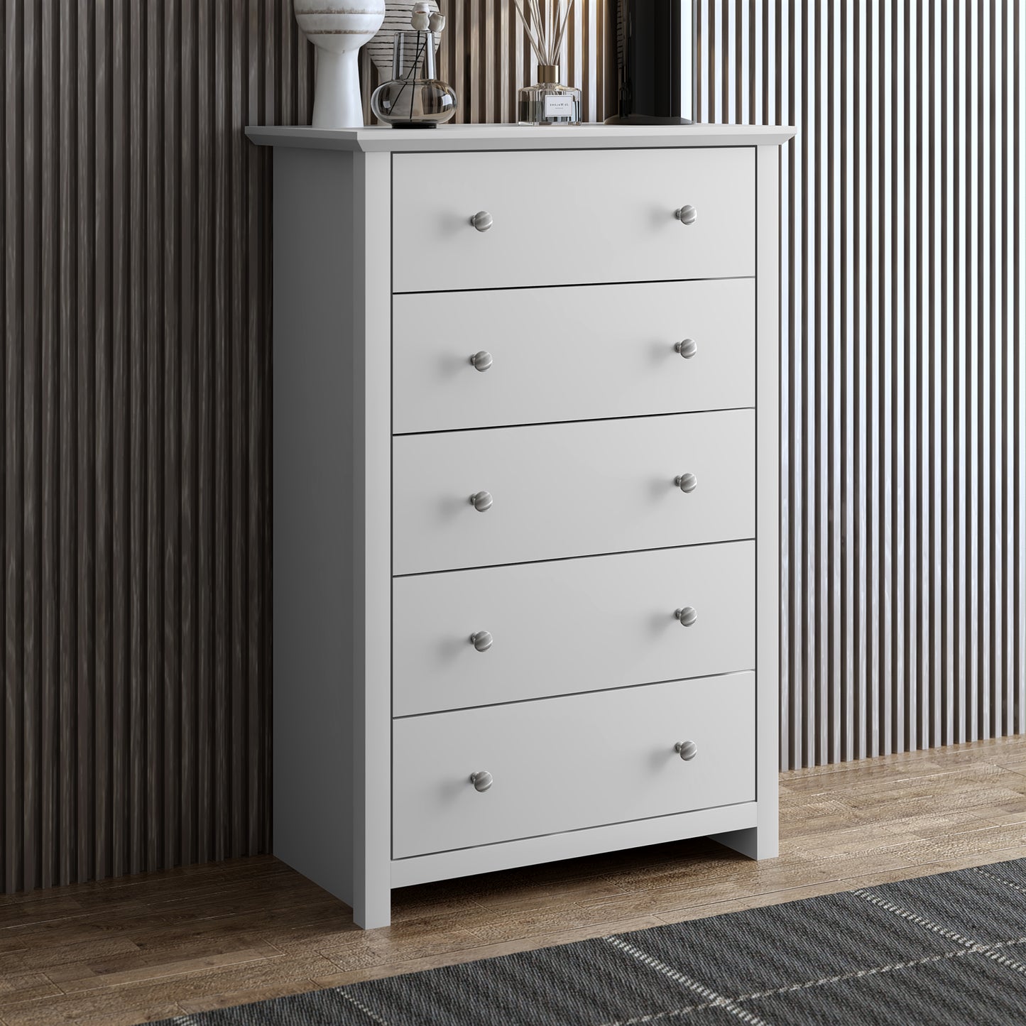 Galano 5-Drawer Dresser with Interlock Safety 31.1" W × 16.9" D × 46.7" H