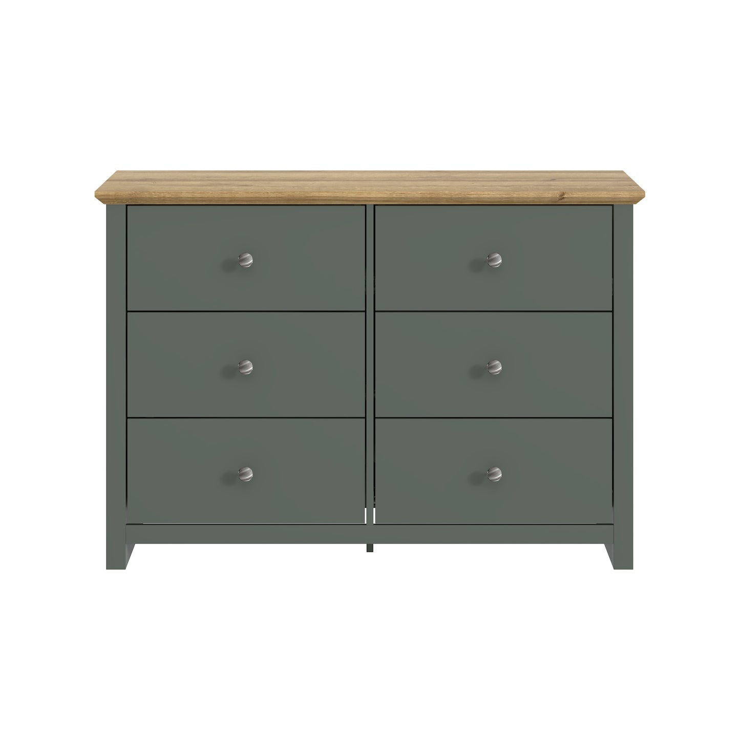 Galano 6-Drawer Double Dresser with Interlock Safety 46.9" W × 16.4" D × 32.0" H