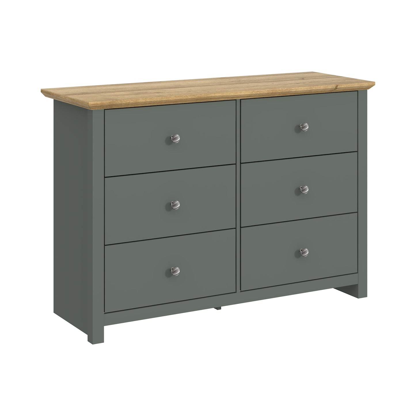 Galano 6-Drawer Double Dresser with Interlock Safety 46.9" W × 16.4" D × 32.0" H