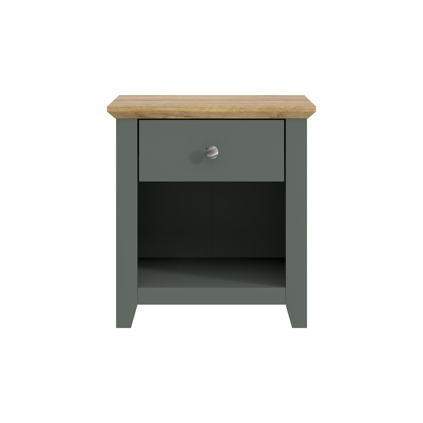 Galano Modern 1-Drawer Nightstand with Open Storage 19.3" W × 16.9" D × 20.9" H