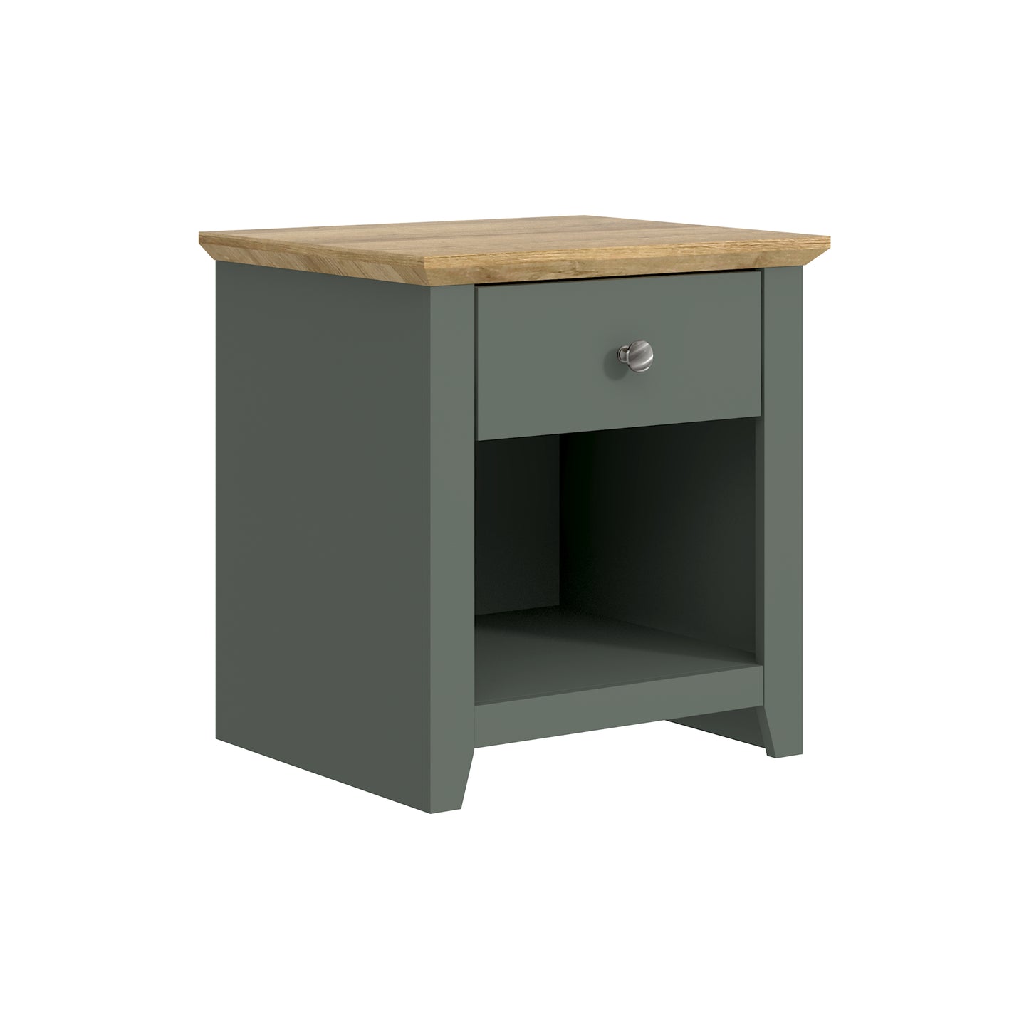 Galano Modern 1-Drawer Nightstand with Open Storage 19.3" W × 16.9" D × 20.9" H