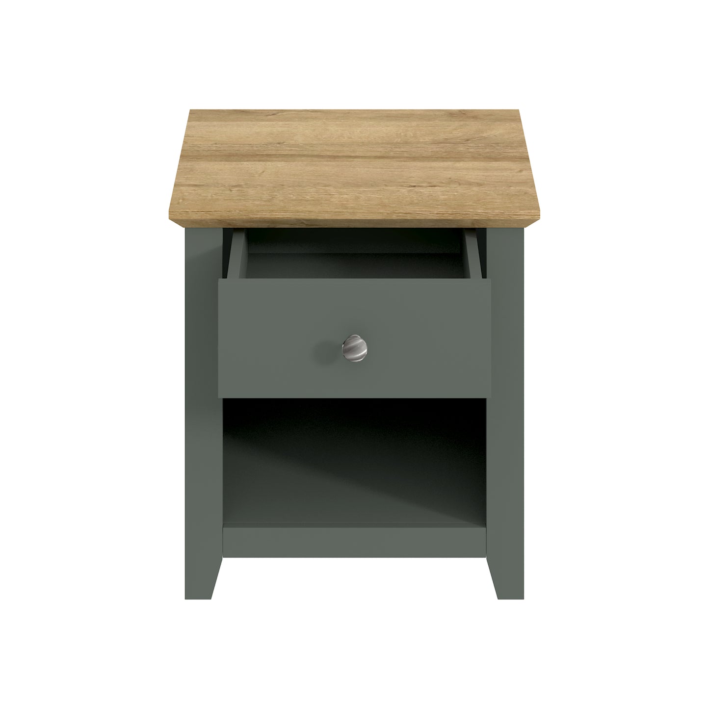 Galano Modern 1-Drawer Nightstand with Open Storage 19.3" W × 16.9" D × 20.9" H