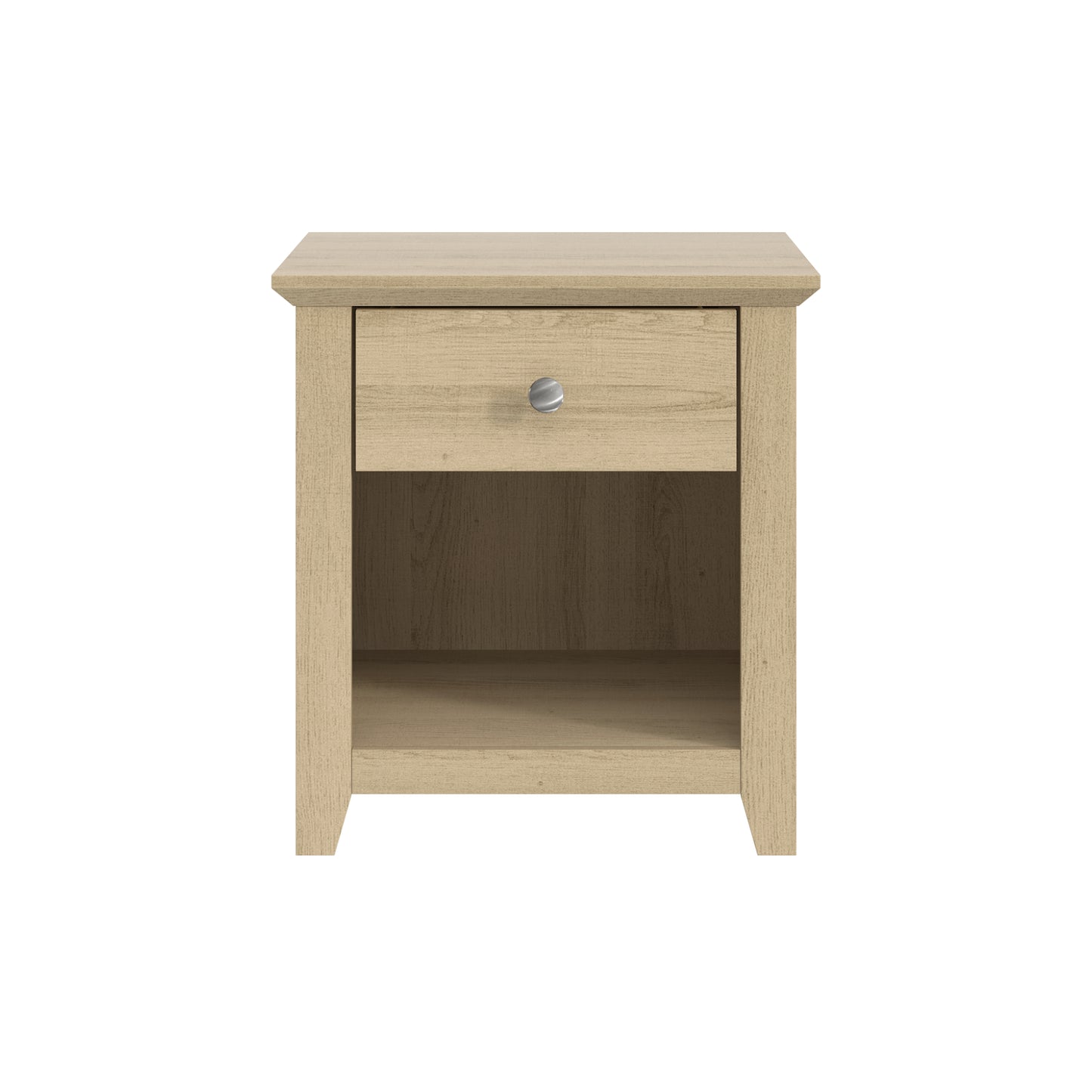 Galano Modern 1-Drawer Nightstand with Open Storage 19.3" W × 16.9" D × 20.9" H