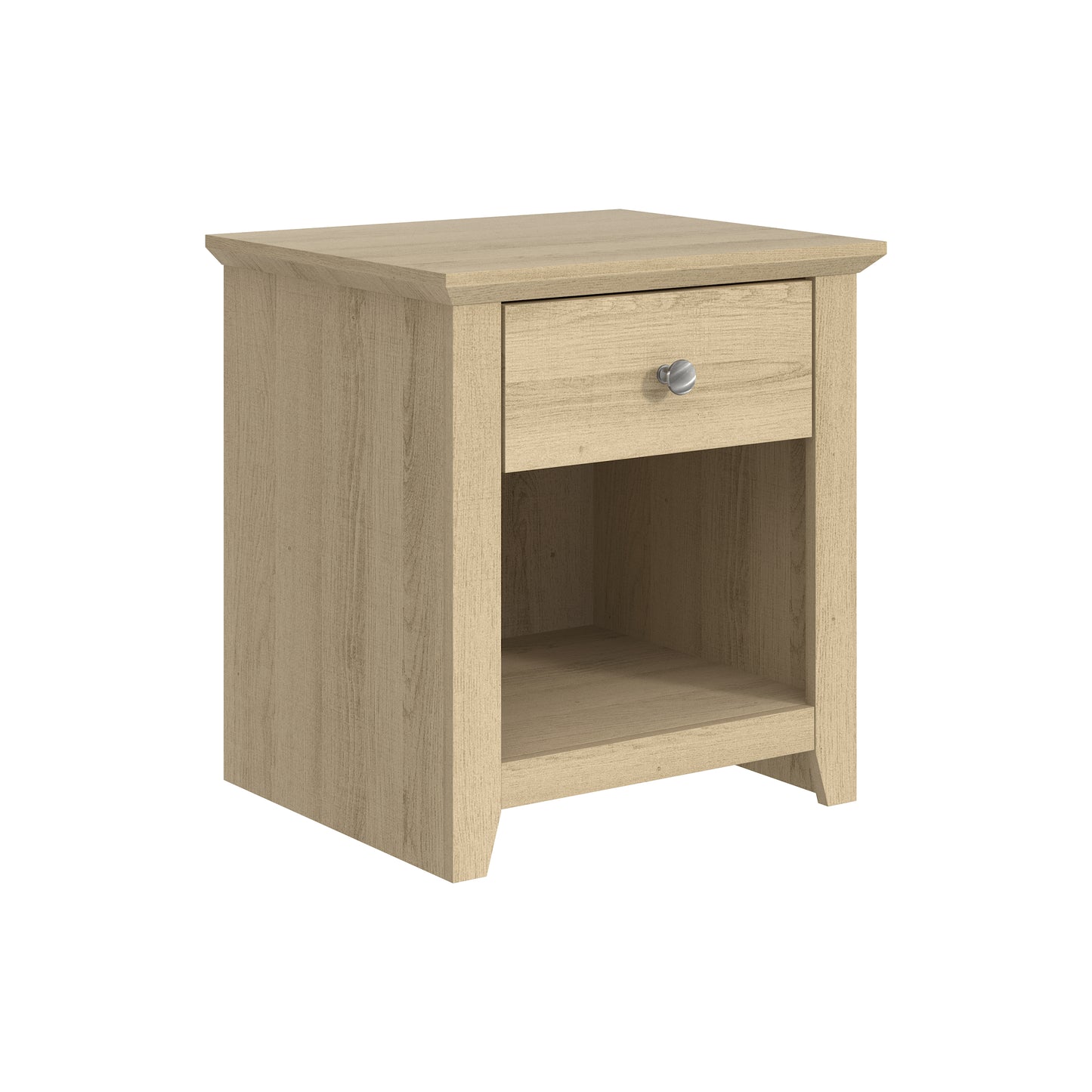 Galano Modern 1-Drawer Nightstand with Open Storage 19.3" W × 16.9" D × 20.9" H
