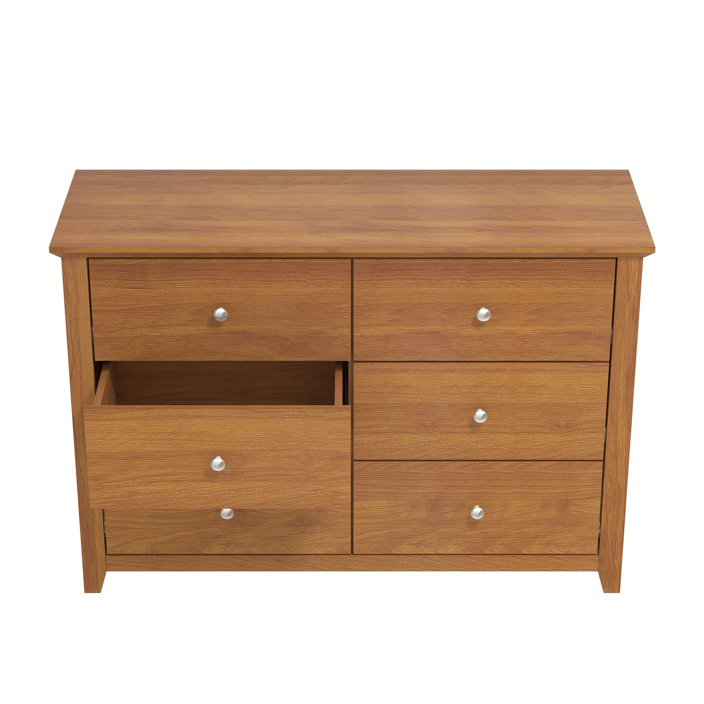Galano 6-Drawer Double Dresser with Interlock Safety 46.9" W × 16.4" D × 32.0" H