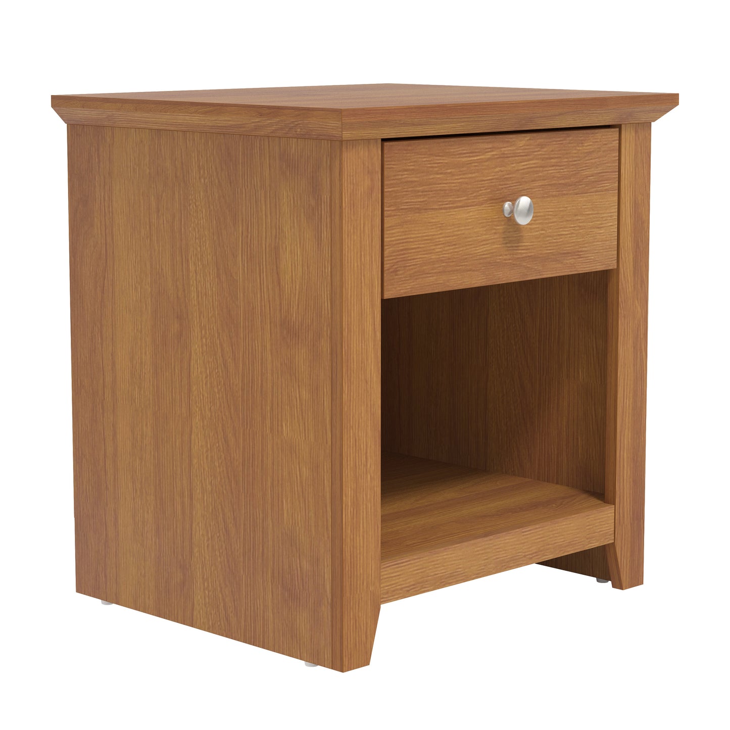 Galano Modern 1-Drawer Nightstand with Open Storage 19.3" W × 16.9" D × 20.9" H