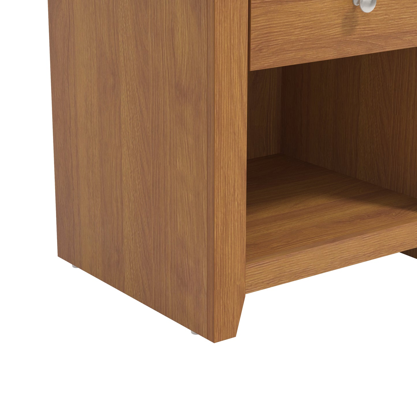 Galano Modern 1-Drawer Nightstand with Open Storage 19.3" W × 16.9" D × 20.9" H