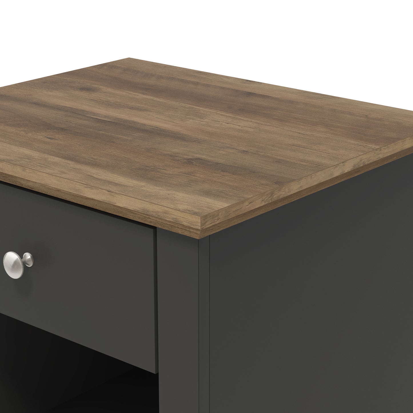 Galano Modern 1-Drawer Nightstand with Open Storage 19.3" W × 16.9" D × 20.9" H
