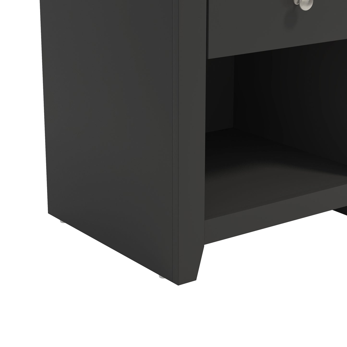 Galano Modern 1-Drawer Nightstand with Open Storage 19.3" W × 16.9" D × 20.9" H