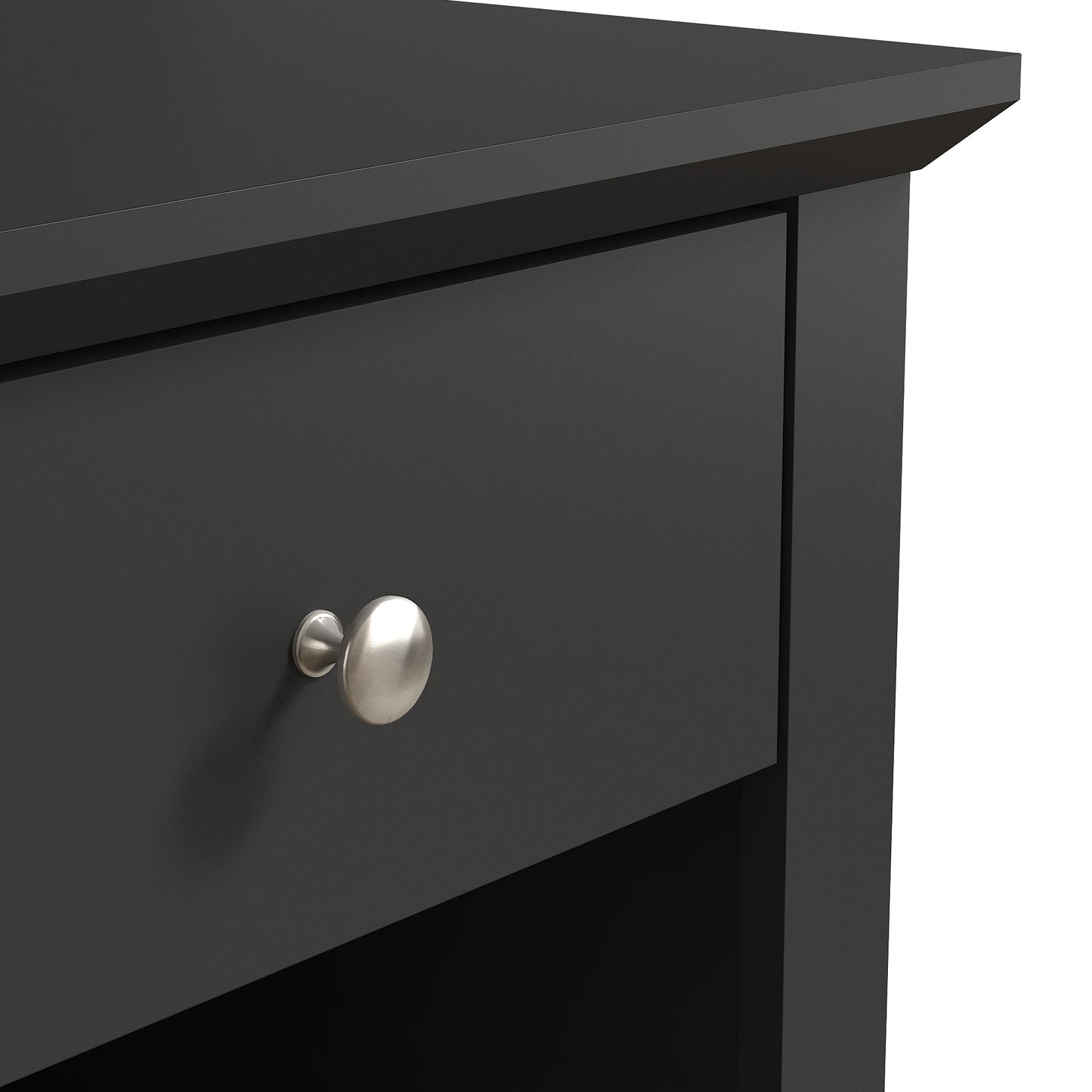 Galano Modern 1-Drawer Nightstands with Open Storage Set of 2 19.3" W × 16.9" D × 20.9" H