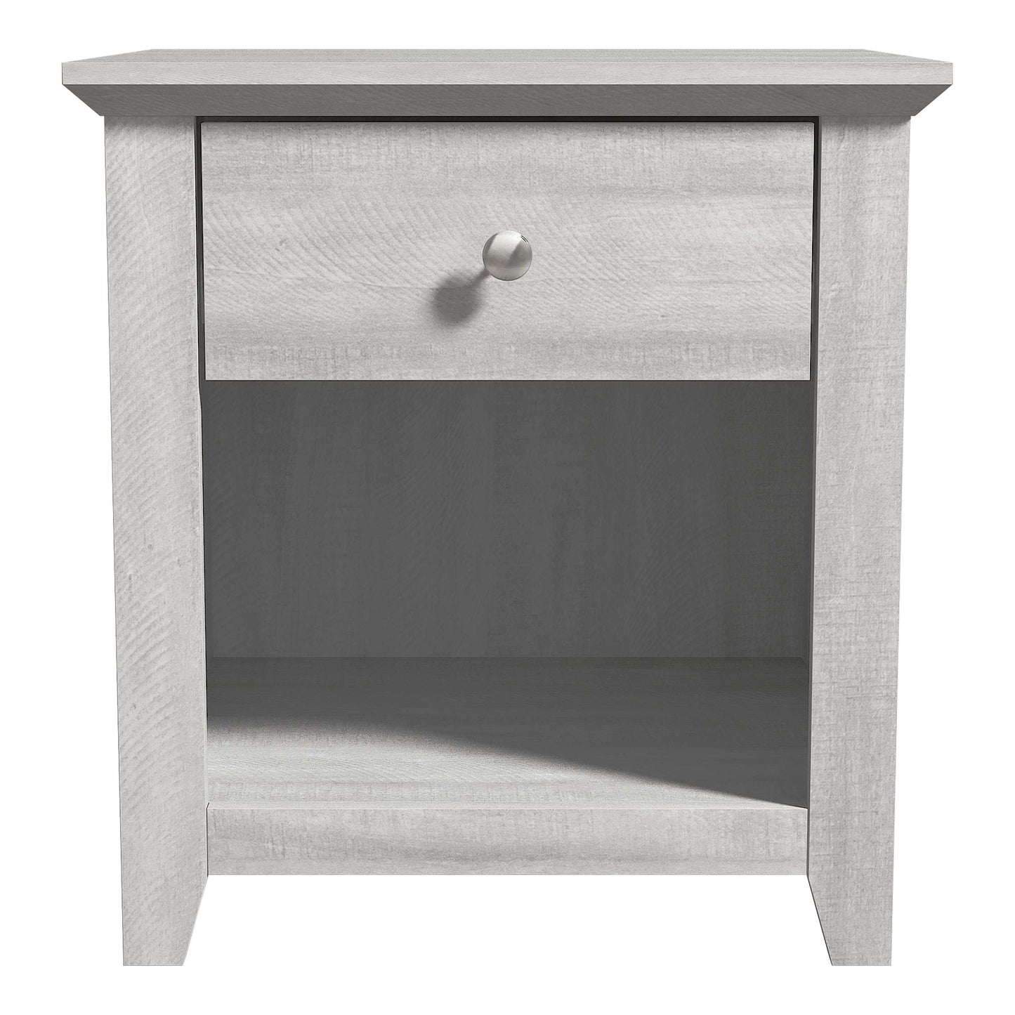 Galano Modern 1-Drawer Nightstands with Open Storage Set of 2 19.3" W × 16.9" D × 20.9" H