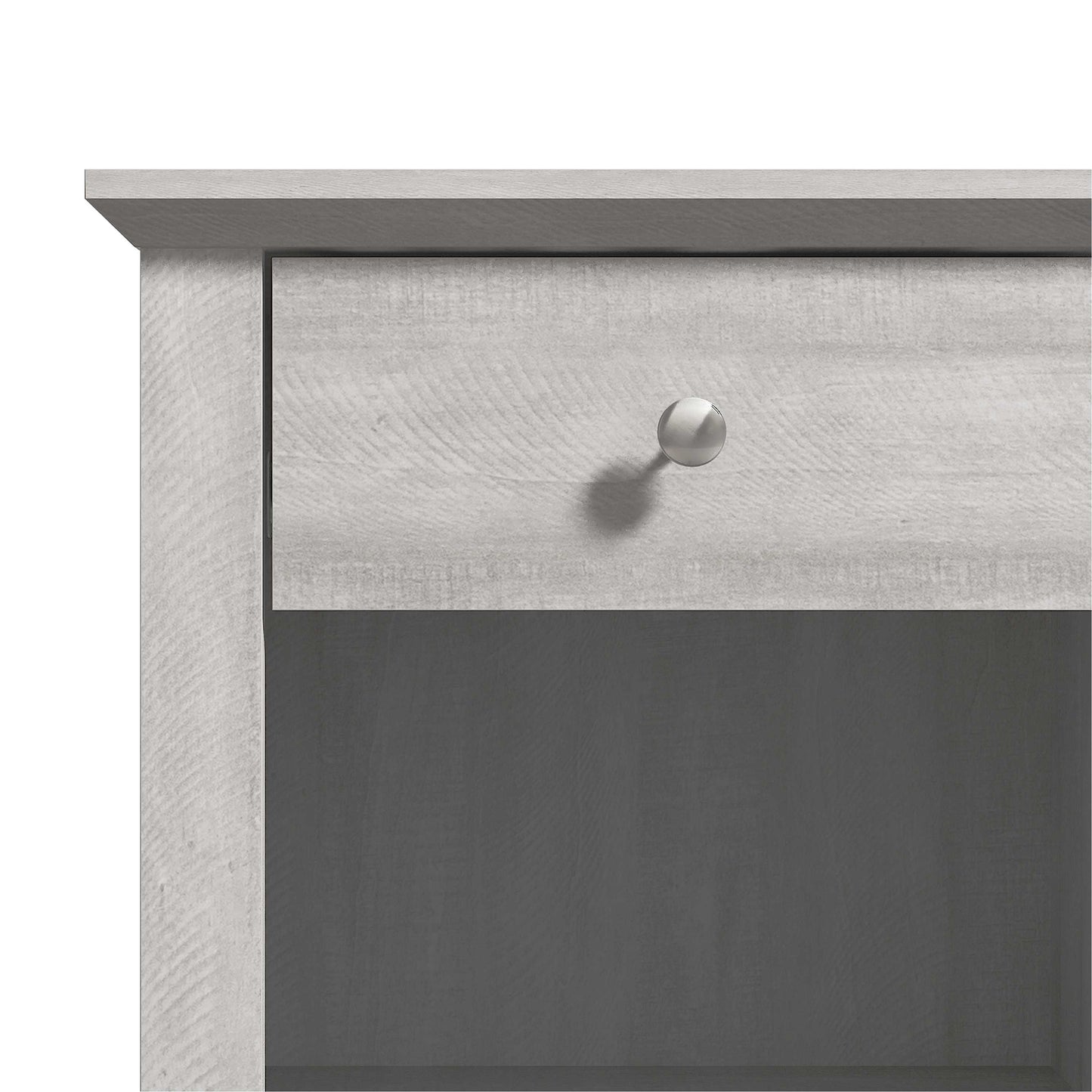 Galano Modern 1-Drawer Nightstands with Open Storage Set of 2 19.3" W × 16.9" D × 20.9" H