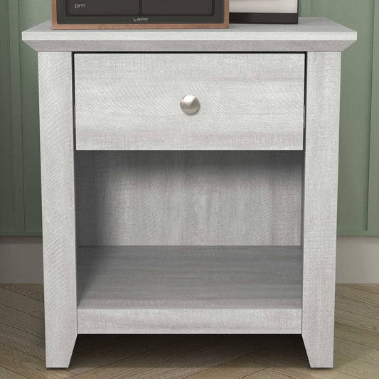 Galano Modern 1-Drawer Nightstand with Open Storage 19.3" W × 16.9" D × 20.9" H