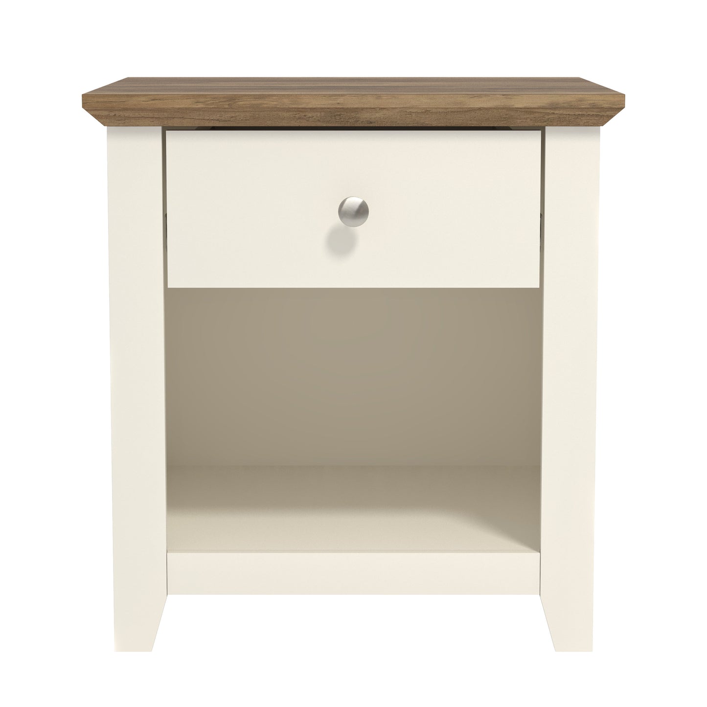 Galano Modern 1-Drawer Nightstand with Open Storage 19.3" W × 16.9" D × 20.9" H