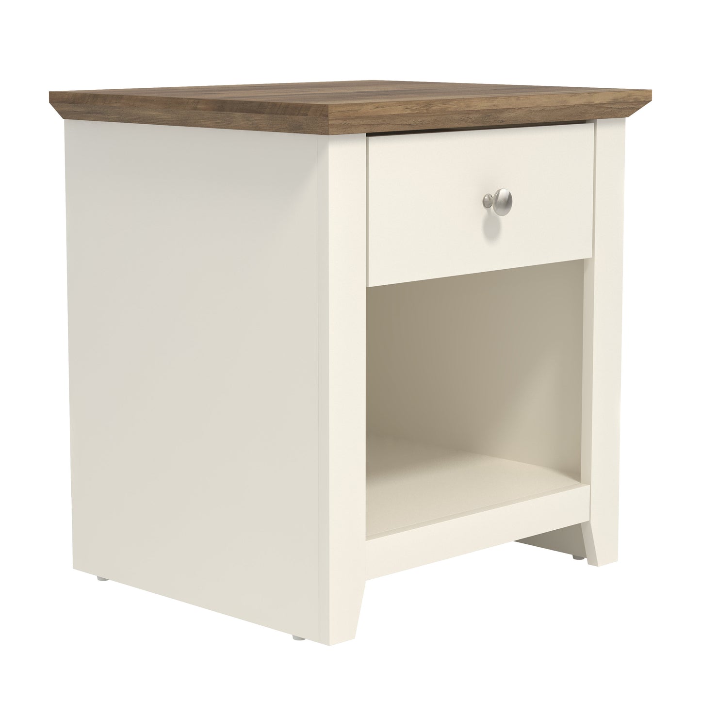 Galano Modern 1-Drawer Nightstand with Open Storage 19.3" W × 16.9" D × 20.9" H