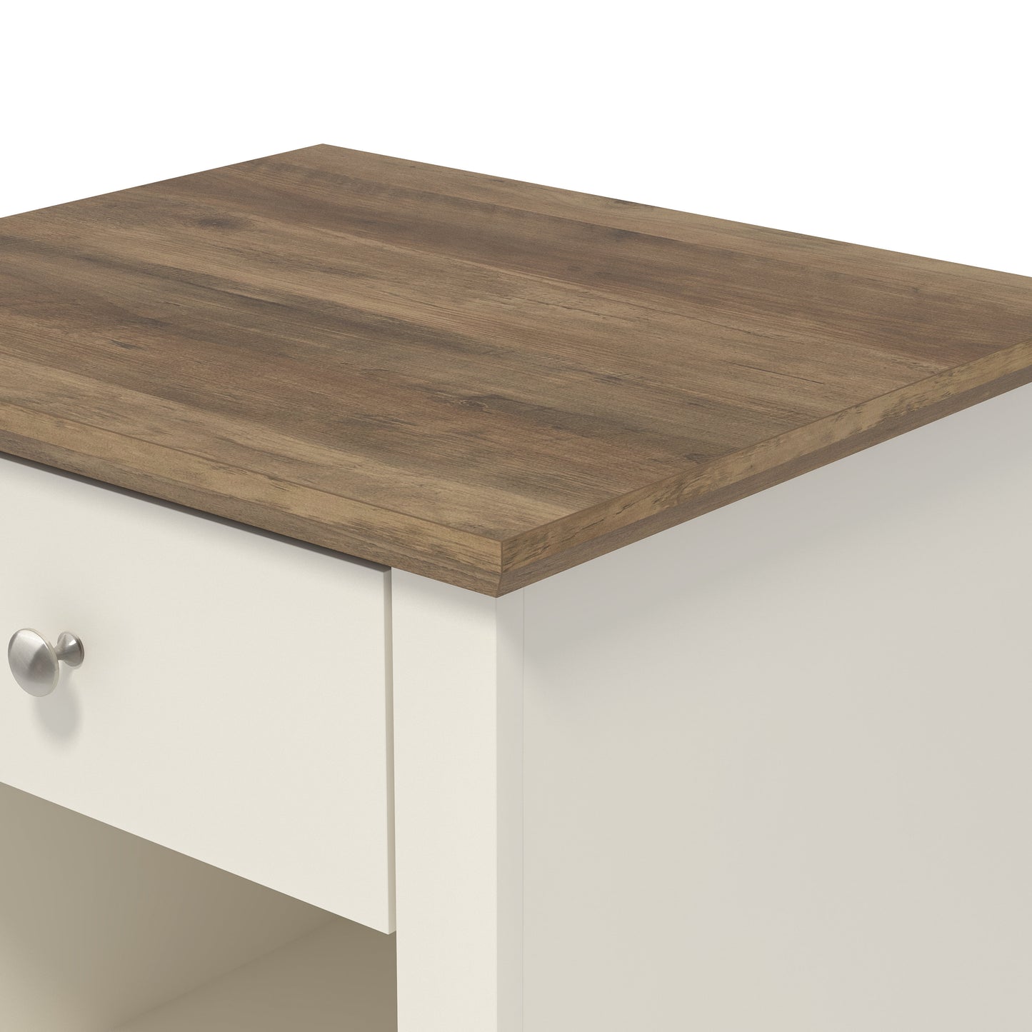 Galano Modern 1-Drawer Nightstand with Open Storage 19.3" W × 16.9" D × 20.9" H