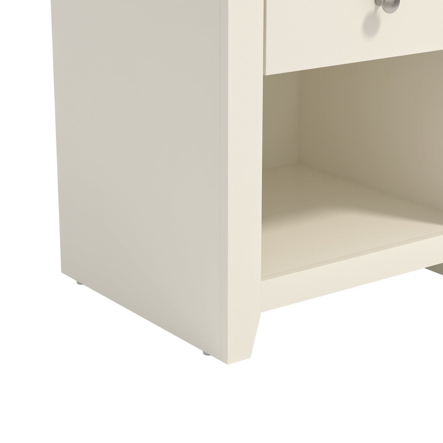 Galano Modern 1-Drawer Nightstand with Open Storage 19.3" W × 16.9" D × 20.9" H
