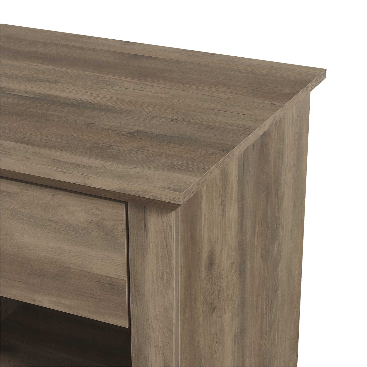 Galano Modern 1-Drawer Nightstands with Open Storage Set of 2 19.3" W × 16.9" D × 20.9" H