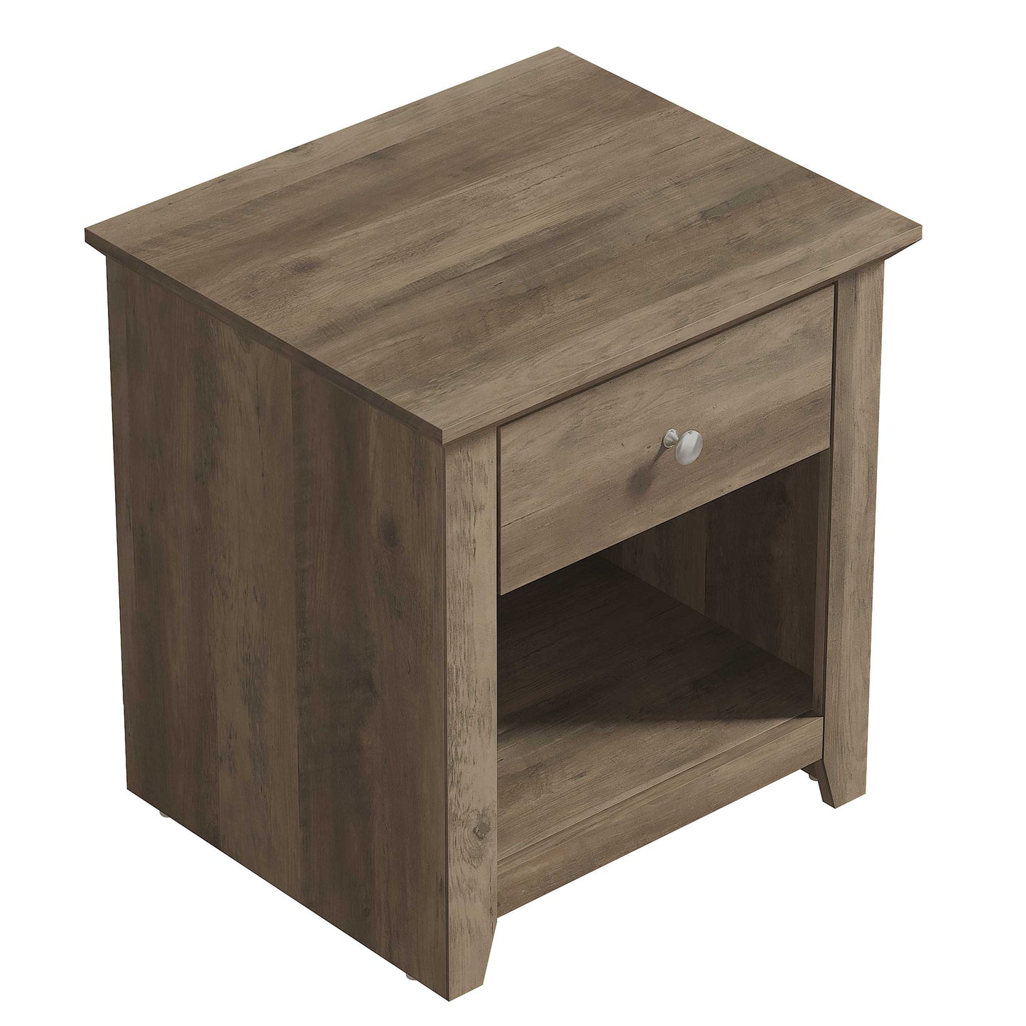 Galano Modern 1-Drawer Nightstands with Open Storage Set of 2 19.3" W × 16.9" D × 20.9" H