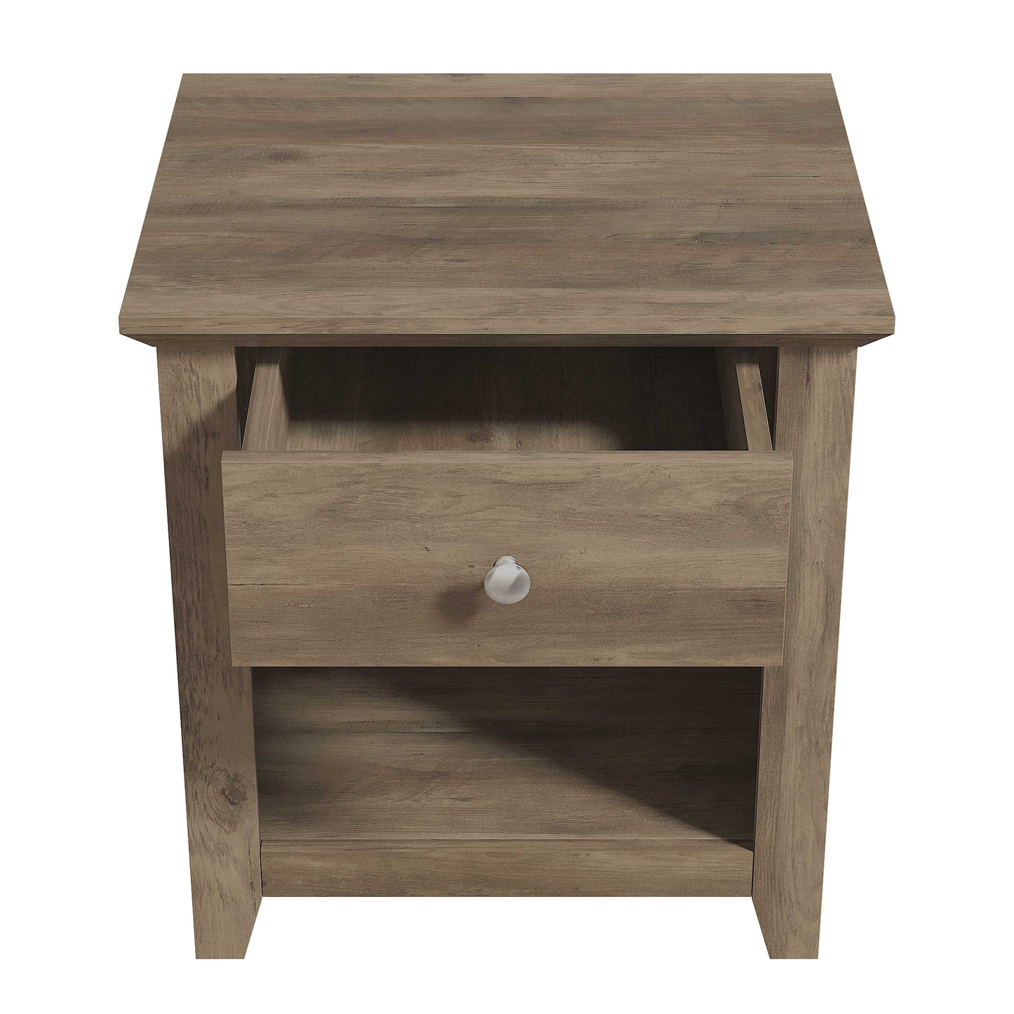 Galano Modern 1-Drawer Nightstand with Open Storage 19.3" W × 16.9" D × 20.9" H