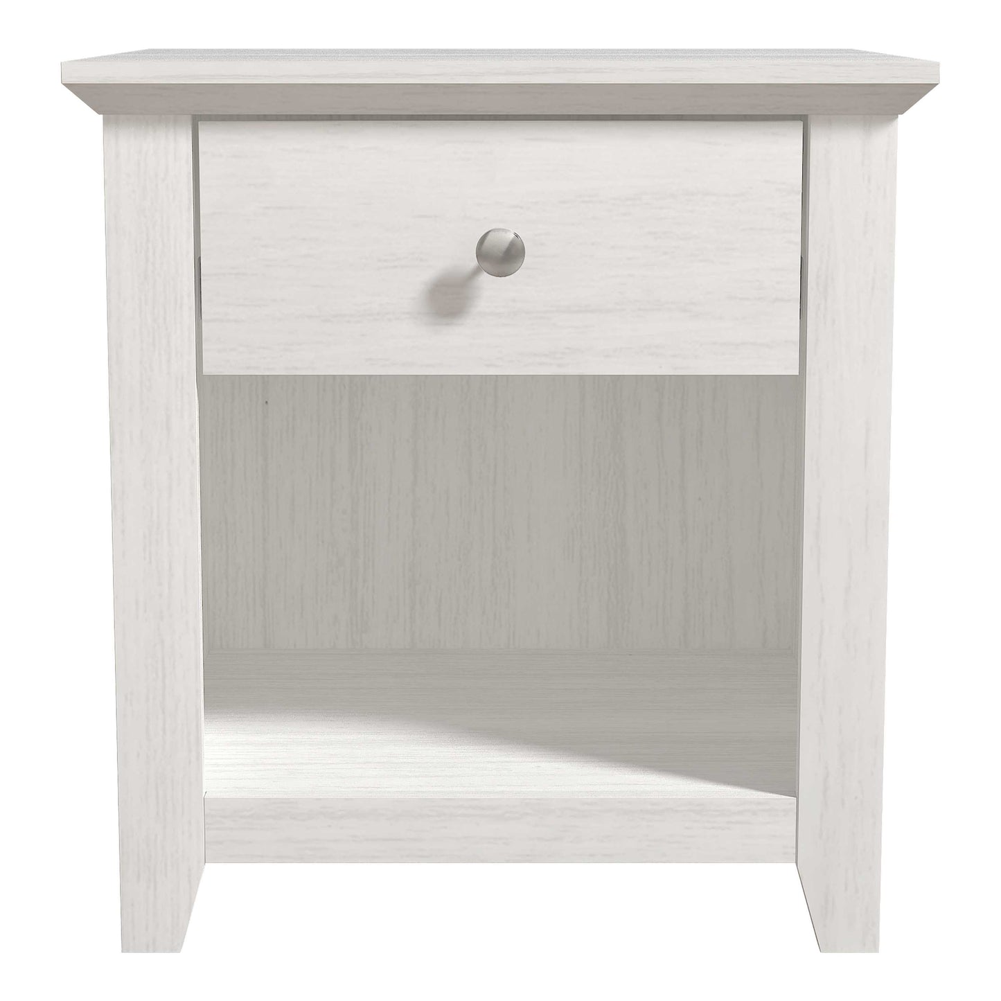 Galano Modern 1-Drawer Nightstands with Open Storage Set of 2 19.3" W × 16.9" D × 20.9" H