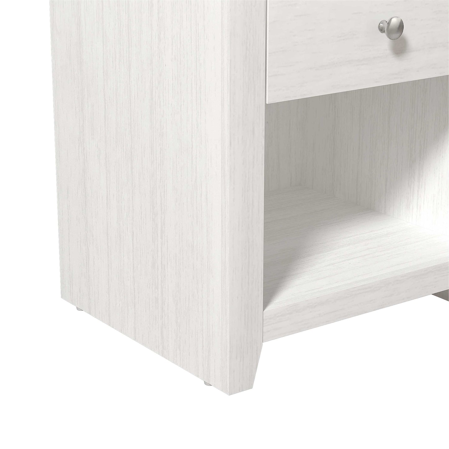 Galano Modern 1-Drawer Nightstand with Open Storage 19.3" W × 16.9" D × 20.9" H
