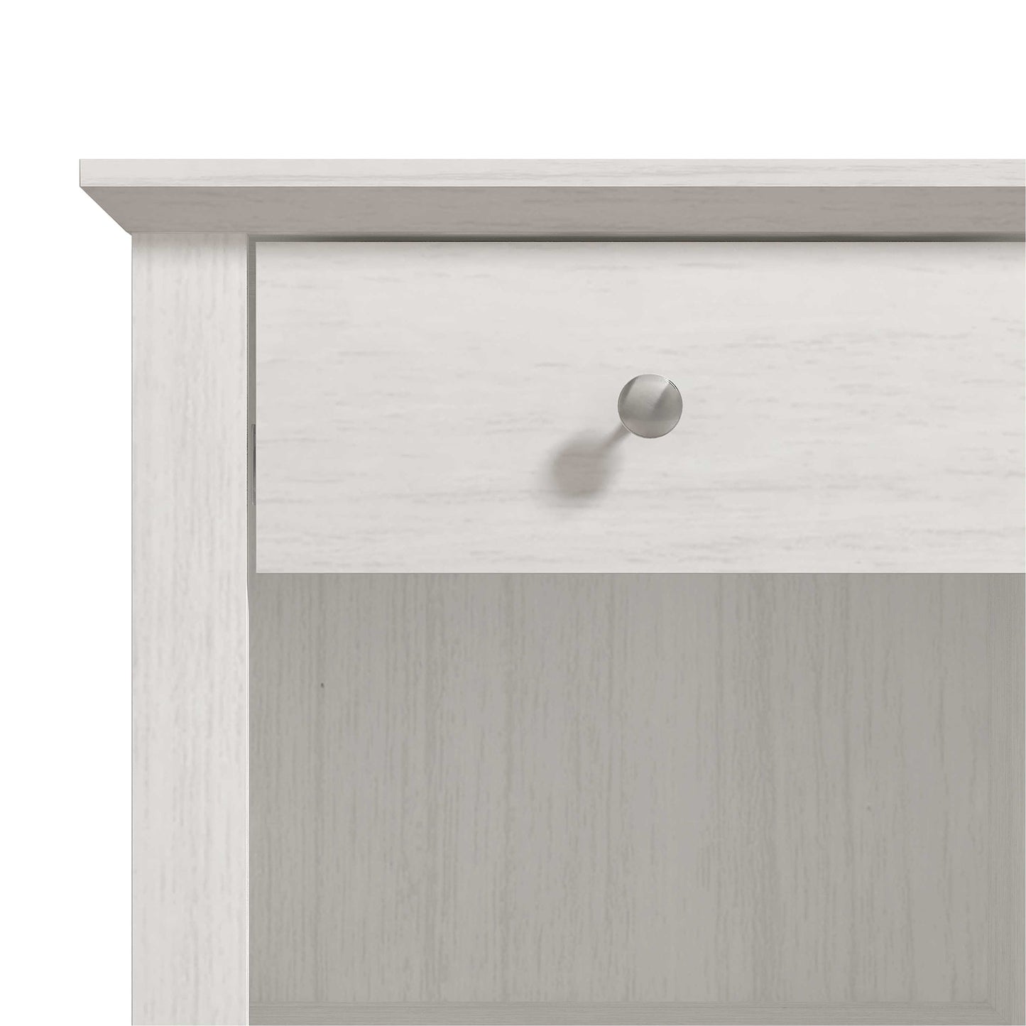 Galano Modern 1-Drawer Nightstands with Open Storage Set of 2 19.3" W × 16.9" D × 20.9" H