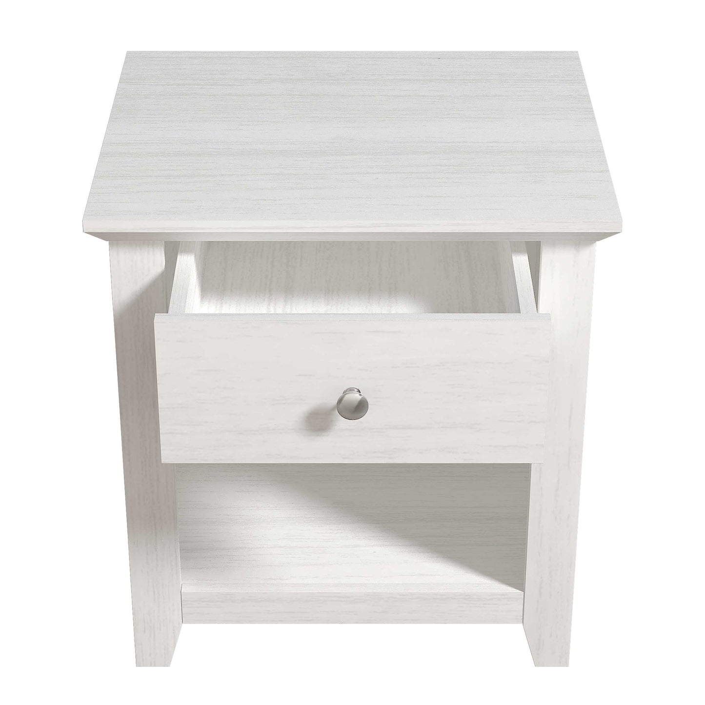 Galano Modern 1-Drawer Nightstand with Open Storage 19.3" W × 16.9" D × 20.9" H
