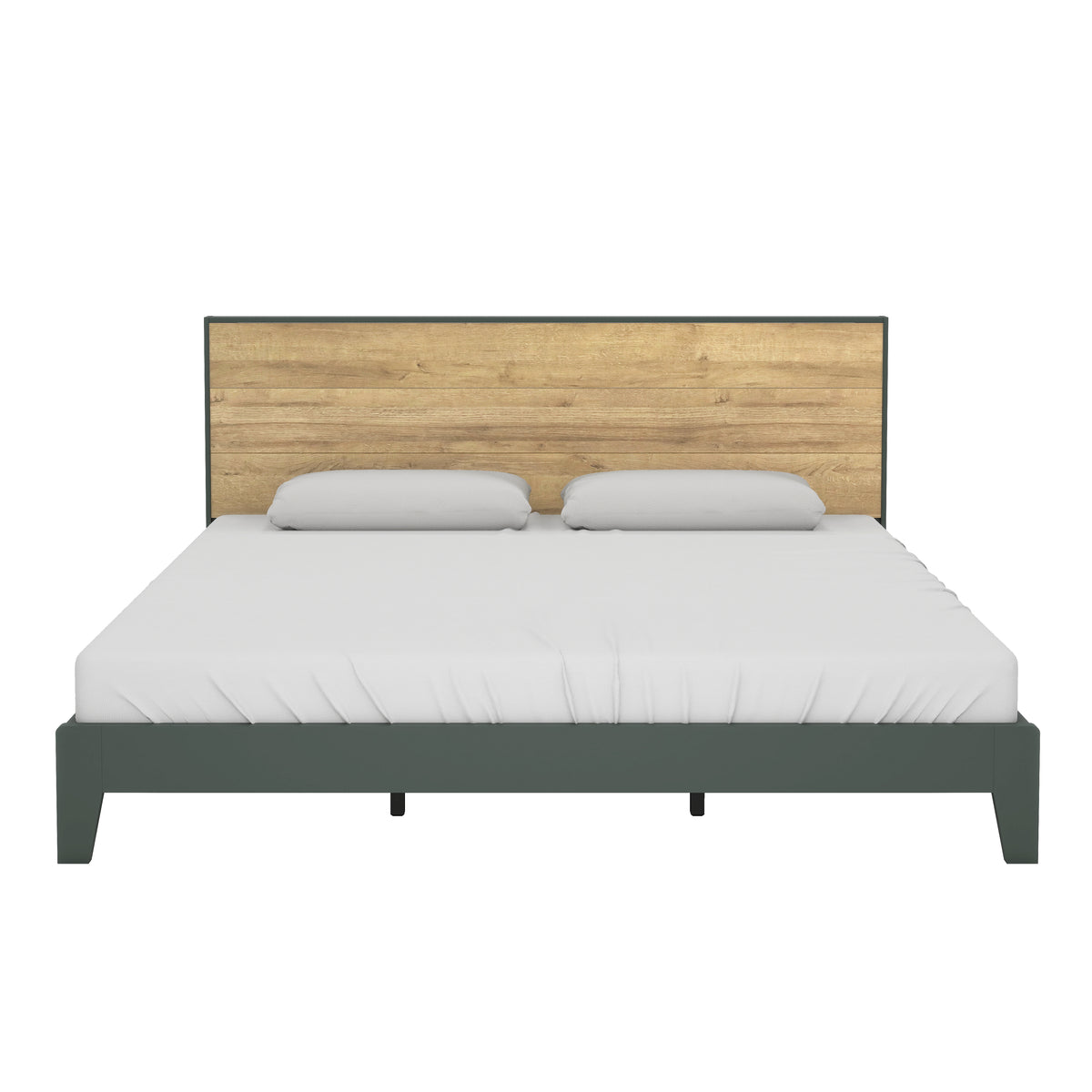 GALANO King Platform Bed with Headboard and Footboard