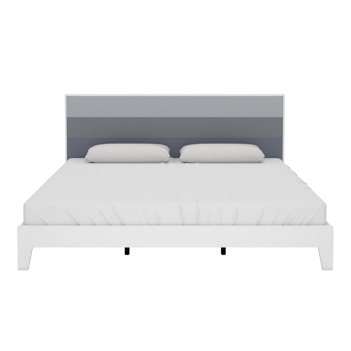GALANO King Platform Bed with Headboard and Footboard