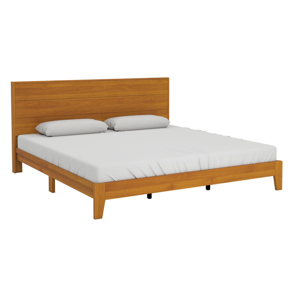 GALANO King Platform Bed with Headboard and Footboard