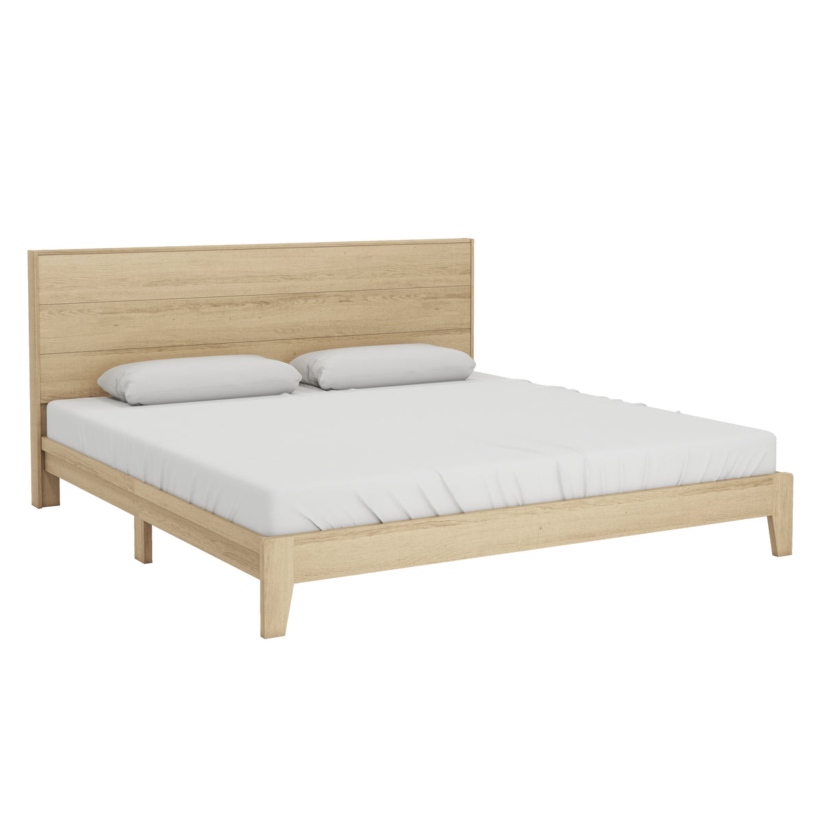 GALANO King Platform Bed with Headboard and Footboard