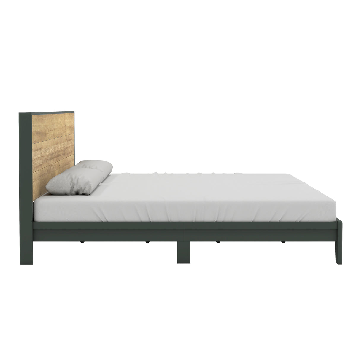 GALANO King Platform Bed with Headboard and Footboard