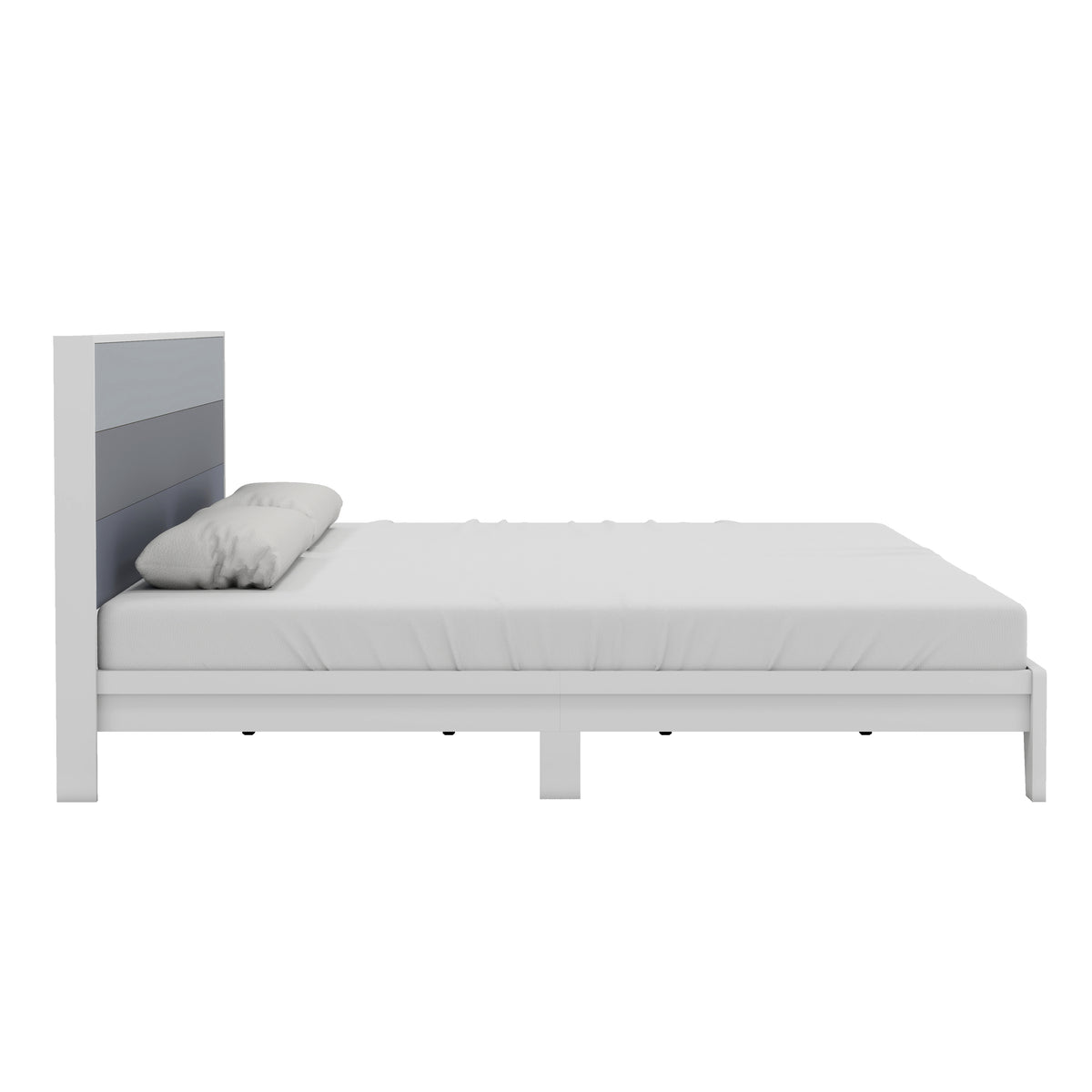 GALANO King Platform Bed with Headboard and Footboard