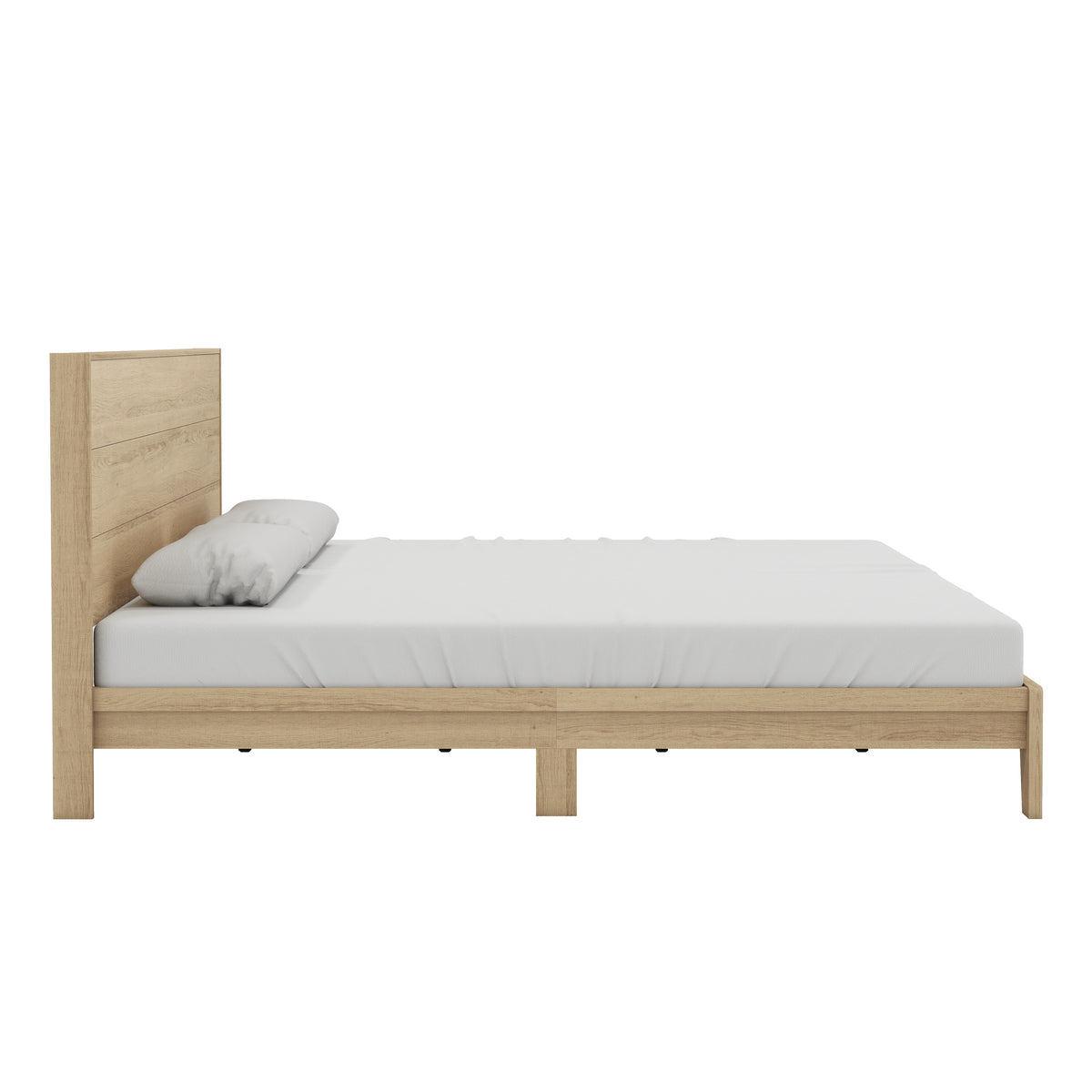 GALANO King Platform Bed with Headboard and Footboard